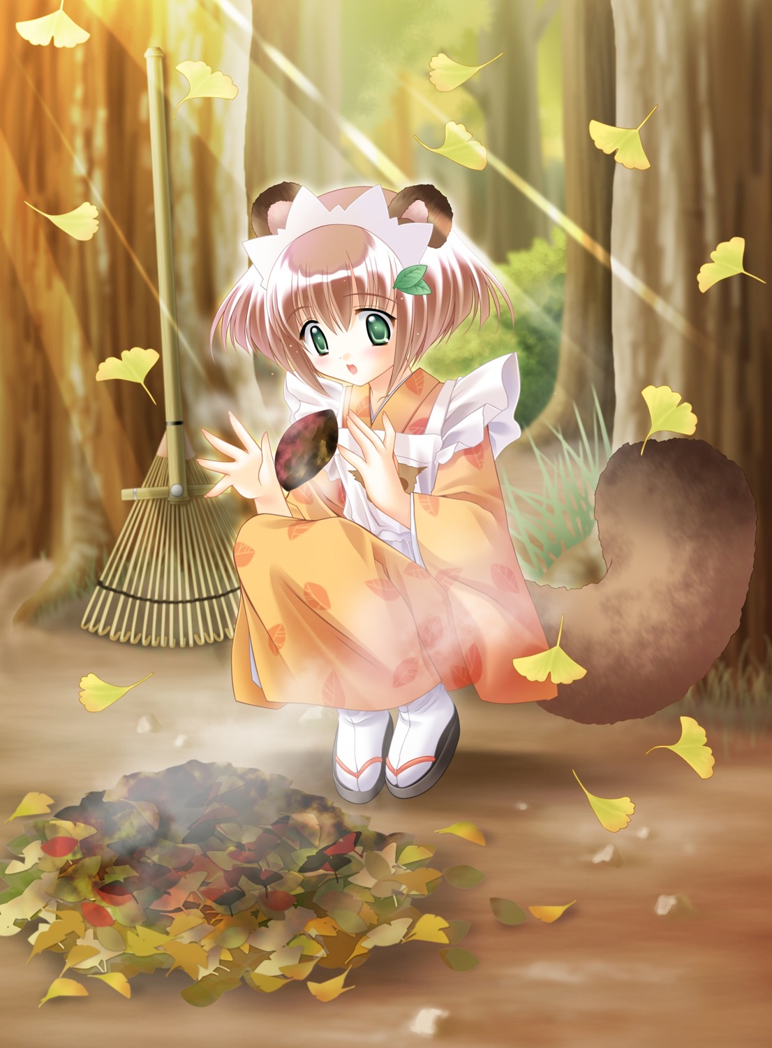 animal_ears, japanese_clothes, louis&visee, tail