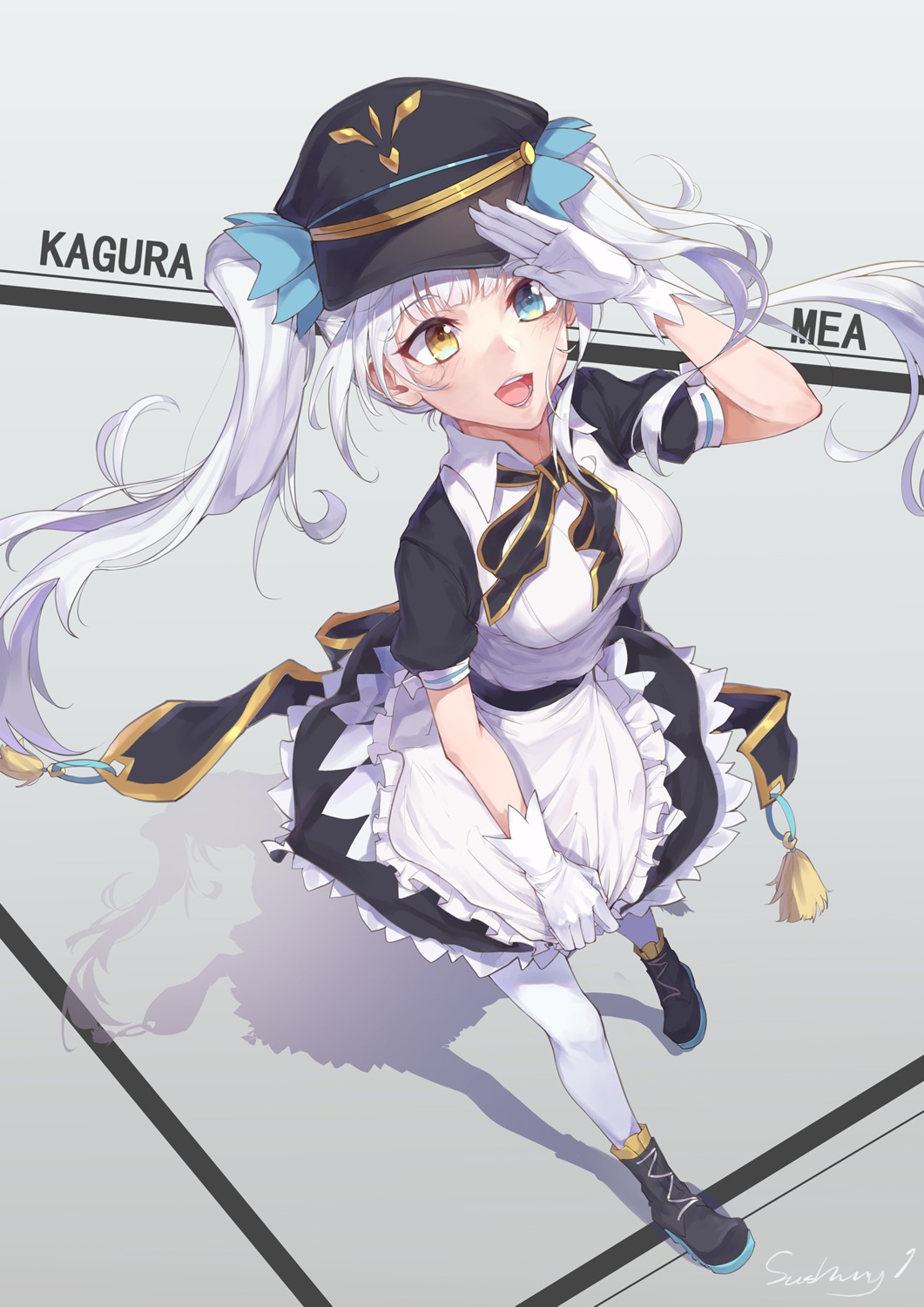 heterochromia, kaer_sasi_dianxia, kagura_mea, kagura_mea_channel, maid