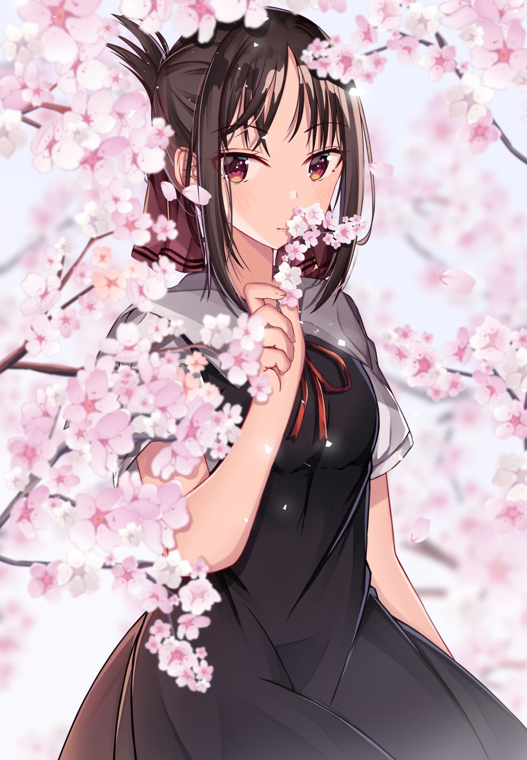 kaguya-sama_wa_kokurasetai_~tensai-tachi_no_renai_zunousen~, norazura, seifuku, shinomiya_kaguya