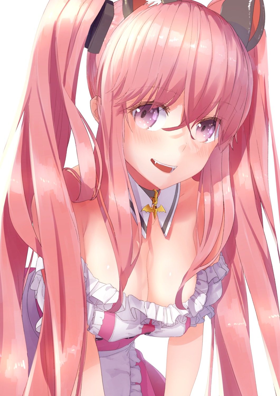 animal_ears, animare, cleavage, maid, nanashi_inc., touboku, umori_hinako