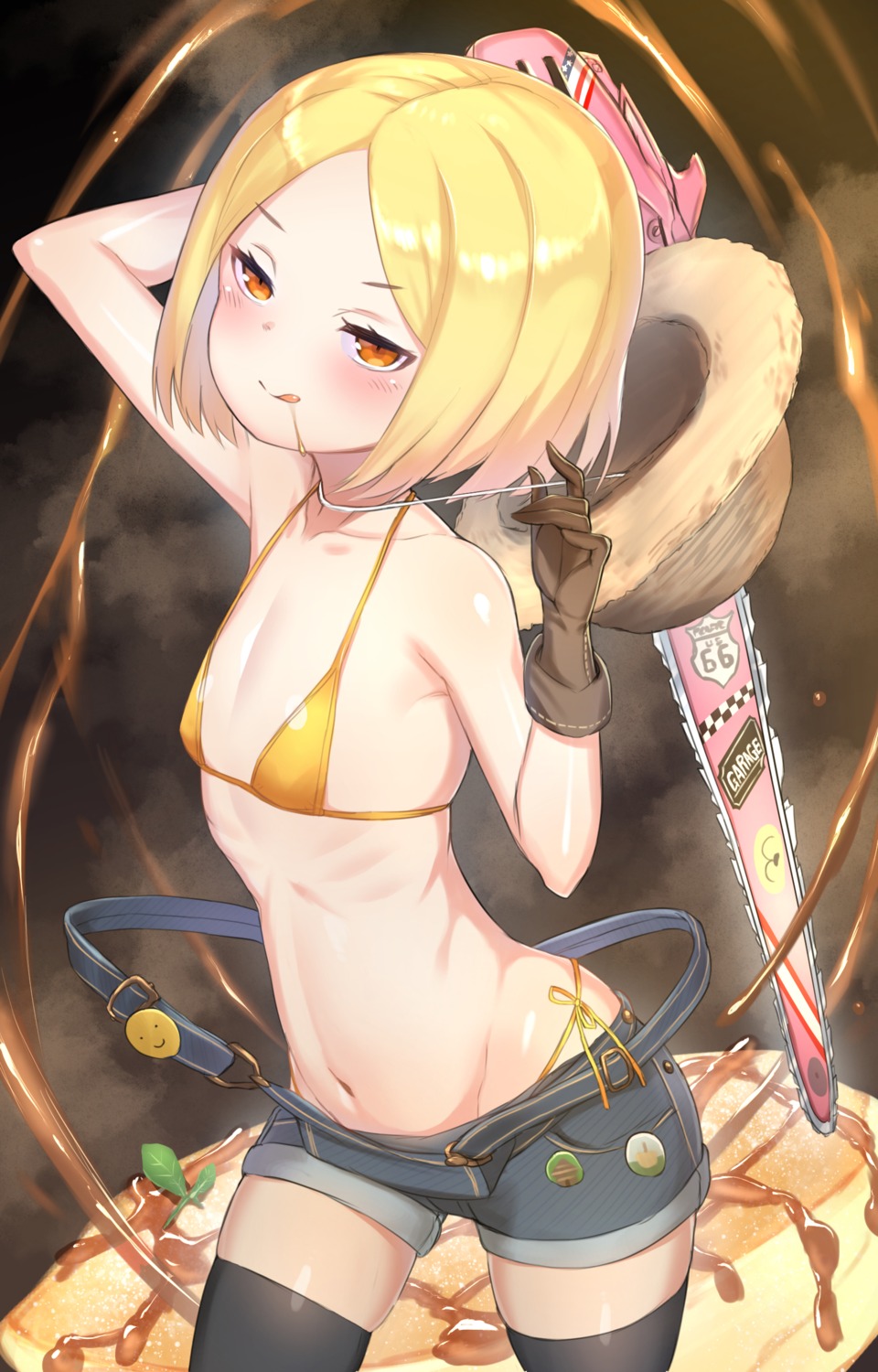 bikini, fate/grand_order, paul_bunyan_(fate), swimsuits, thighhighs, unikura, unizou