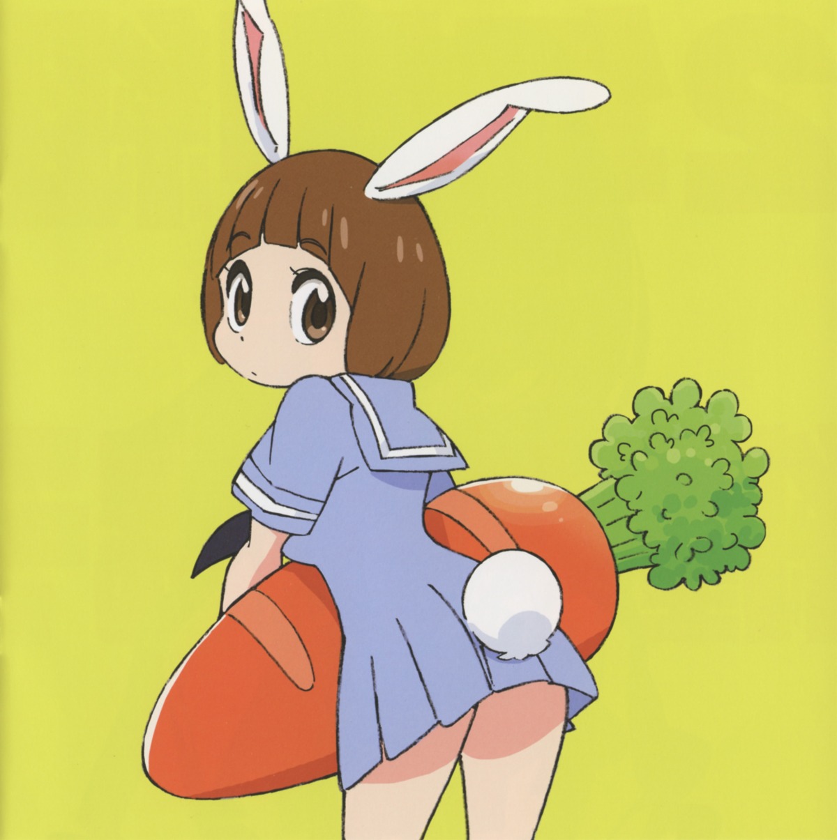 animal_ears, bunny_ears, kill_la_kill, mankanshoku_mako, seifuku, tail, yamada_mako