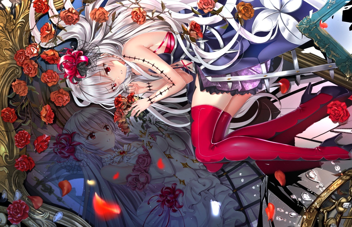 dress, heels, jane_(king's_raid), king's_raid, swordsouls, thighhighs