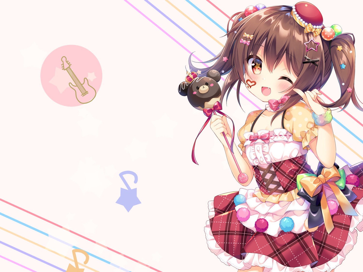 cleavage, dress, umeko_machi