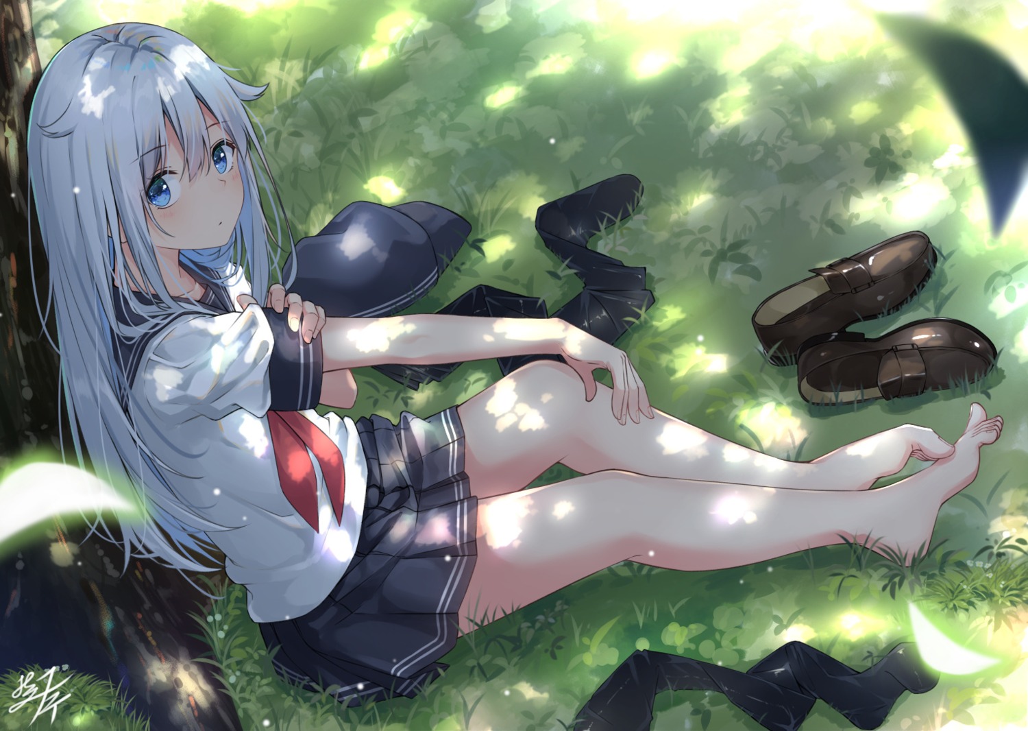hibiki_(kancolle), kantai_collection, miko_fly, seifuku