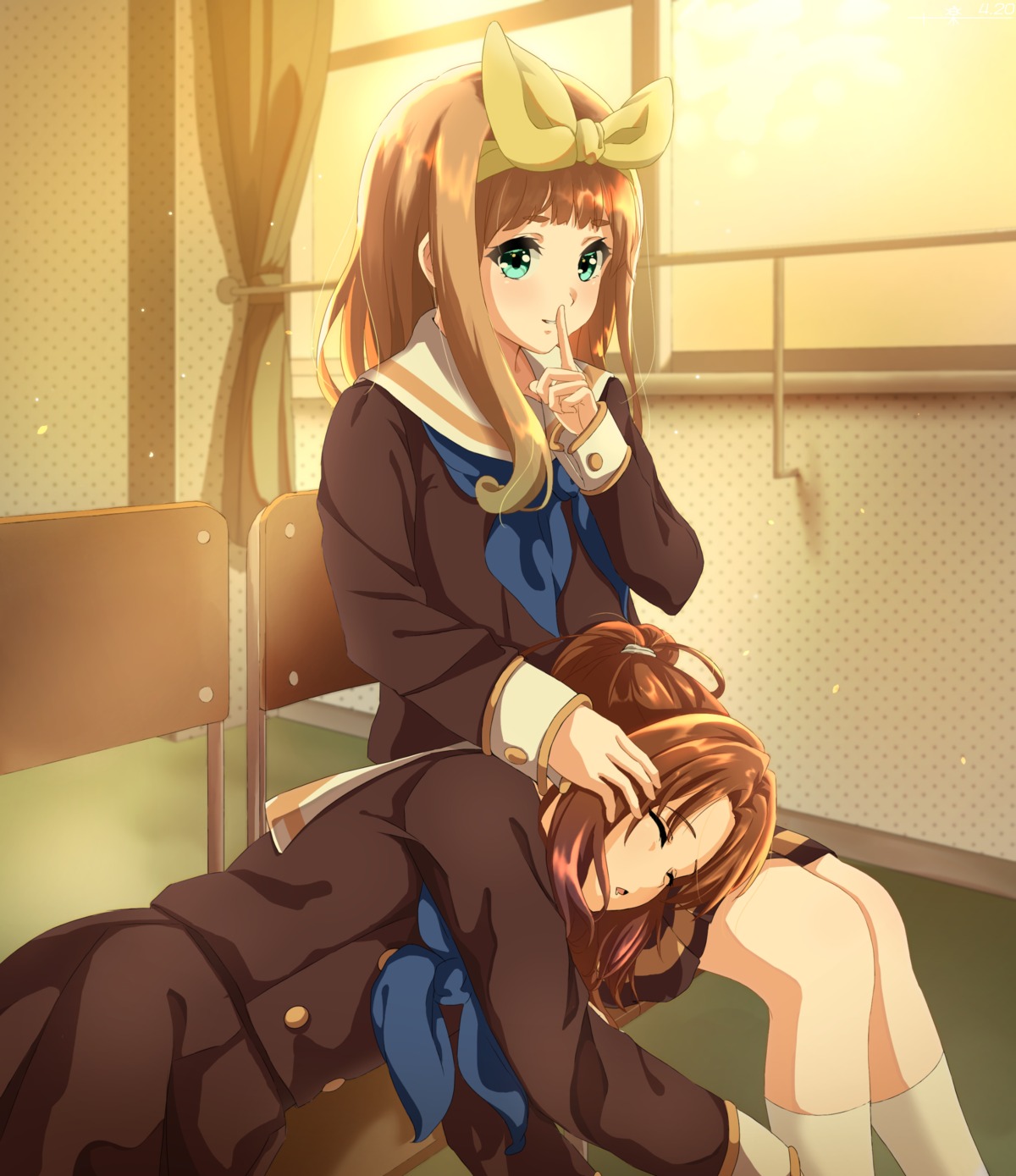 hibike!_euphonium, nakagawa_natsuki, raku_rakugaki, seifuku, yoshikawa_yuuko