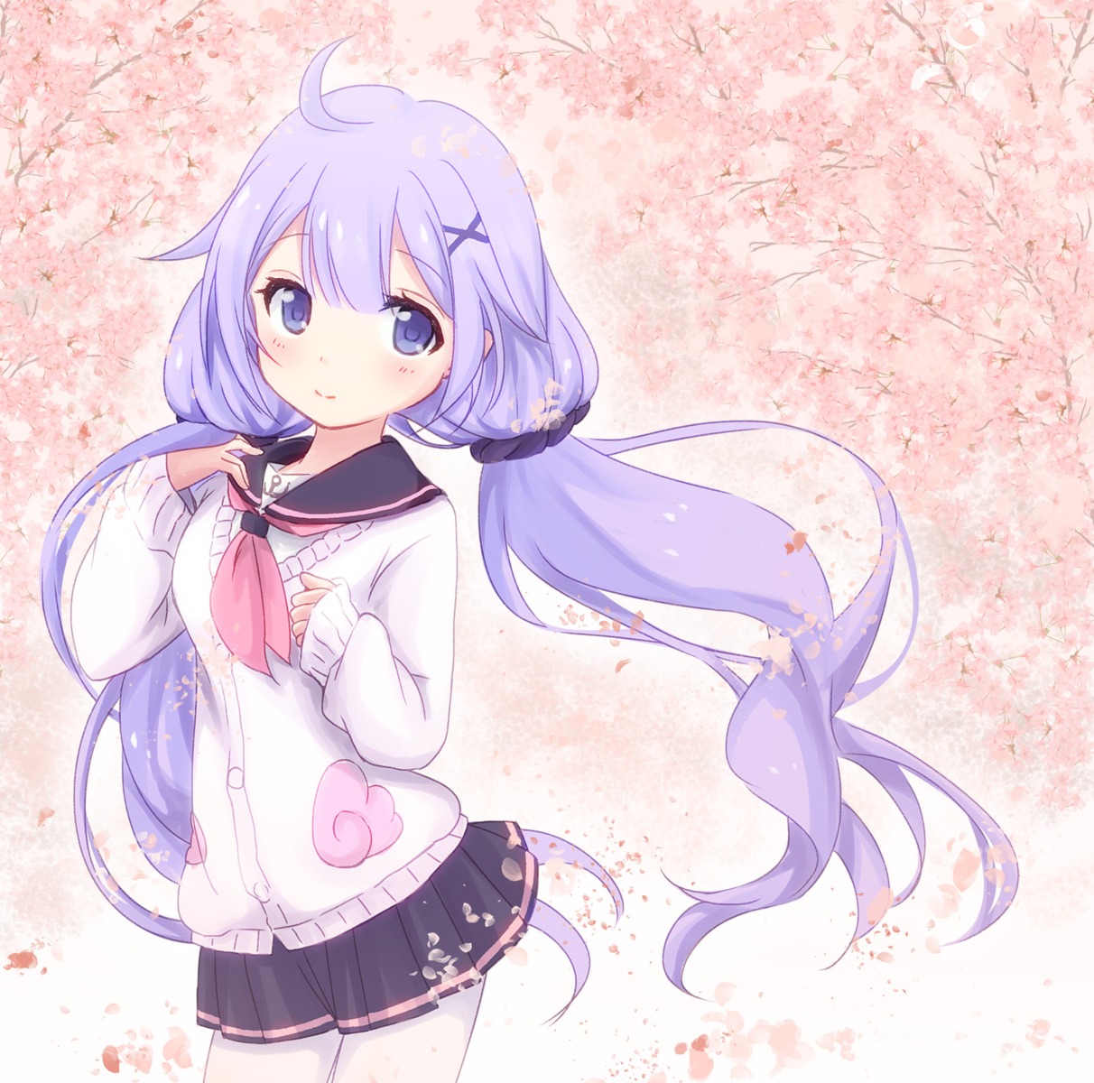 azur_lane, breast_hold, pantyhose, seifuku, sukireto, sweater, unicorn_(azur_lane)