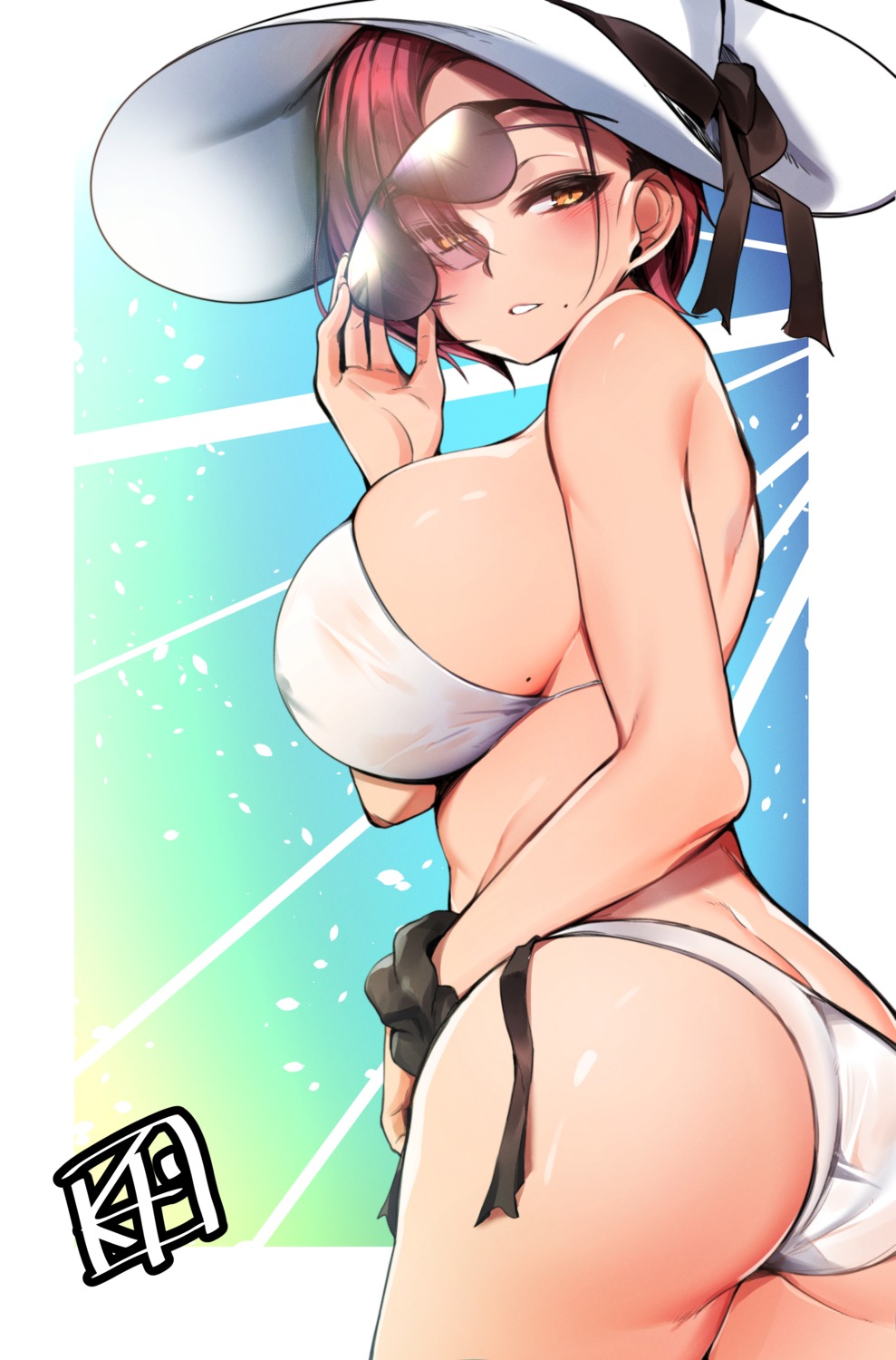 ass, bikini, chickenvomit, megane, swimsuits