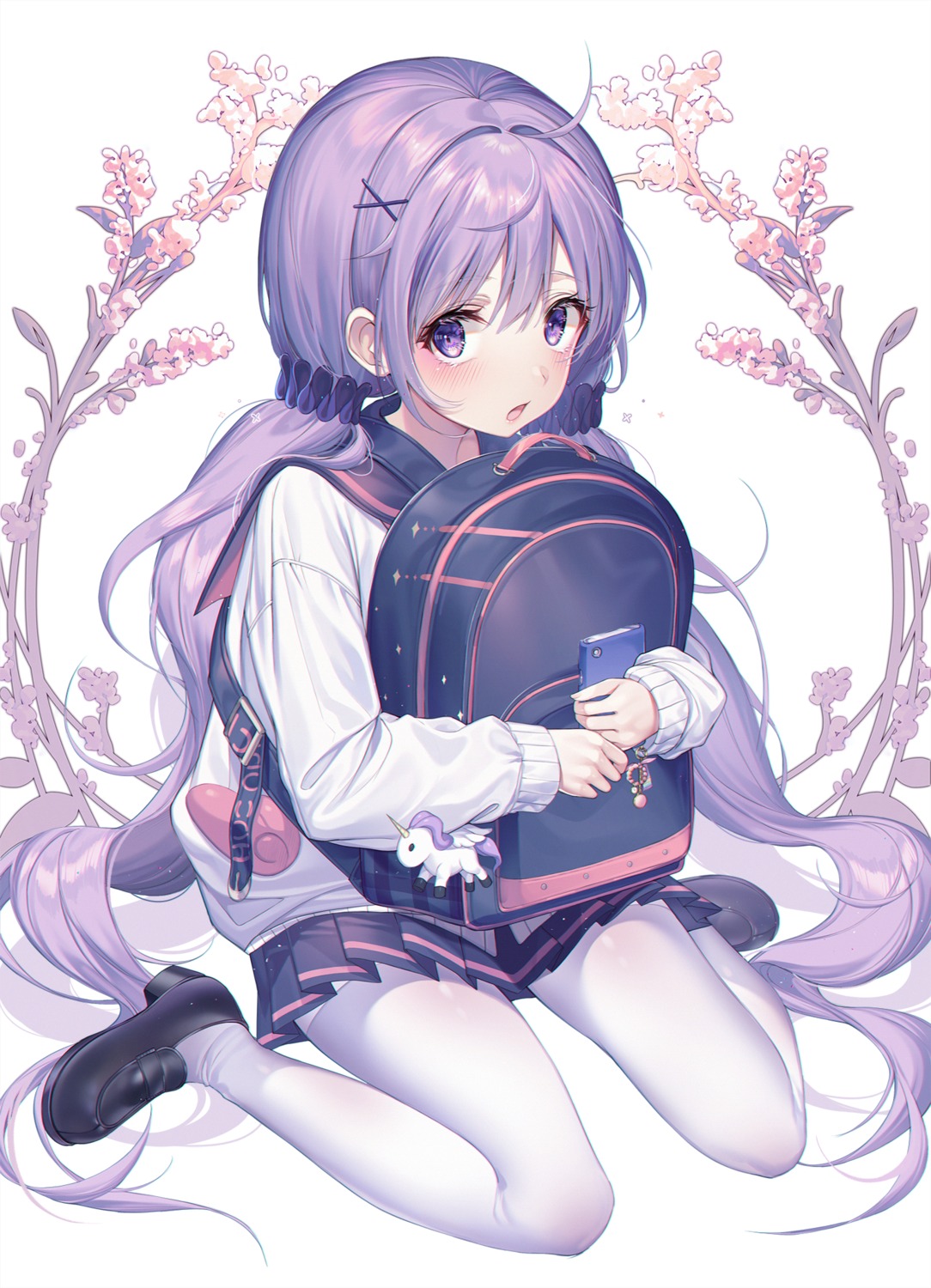 azur_lane, heels, kinty, pantyhose, seifuku, sweater, unicorn_(azur_lane)