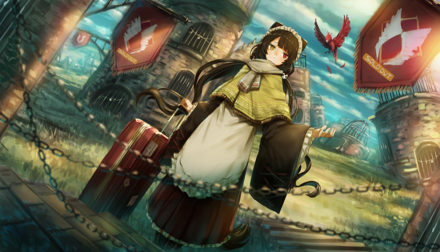 animal_ears, daradarahundosi, heterochromia, inui_toko, inumimi, nijisanji, tail