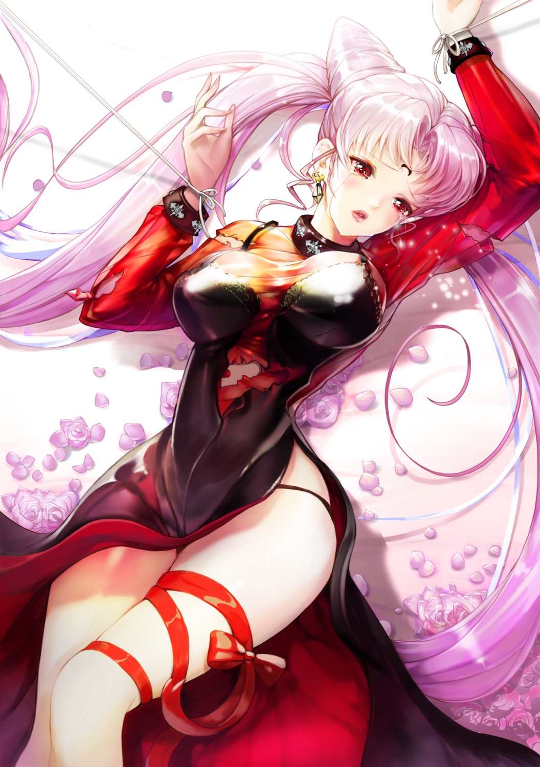 bishoujo_senshi_sailor_moon, black_lady, bondage, dress, pantsu, ruba_(akiraoe_84), see_through