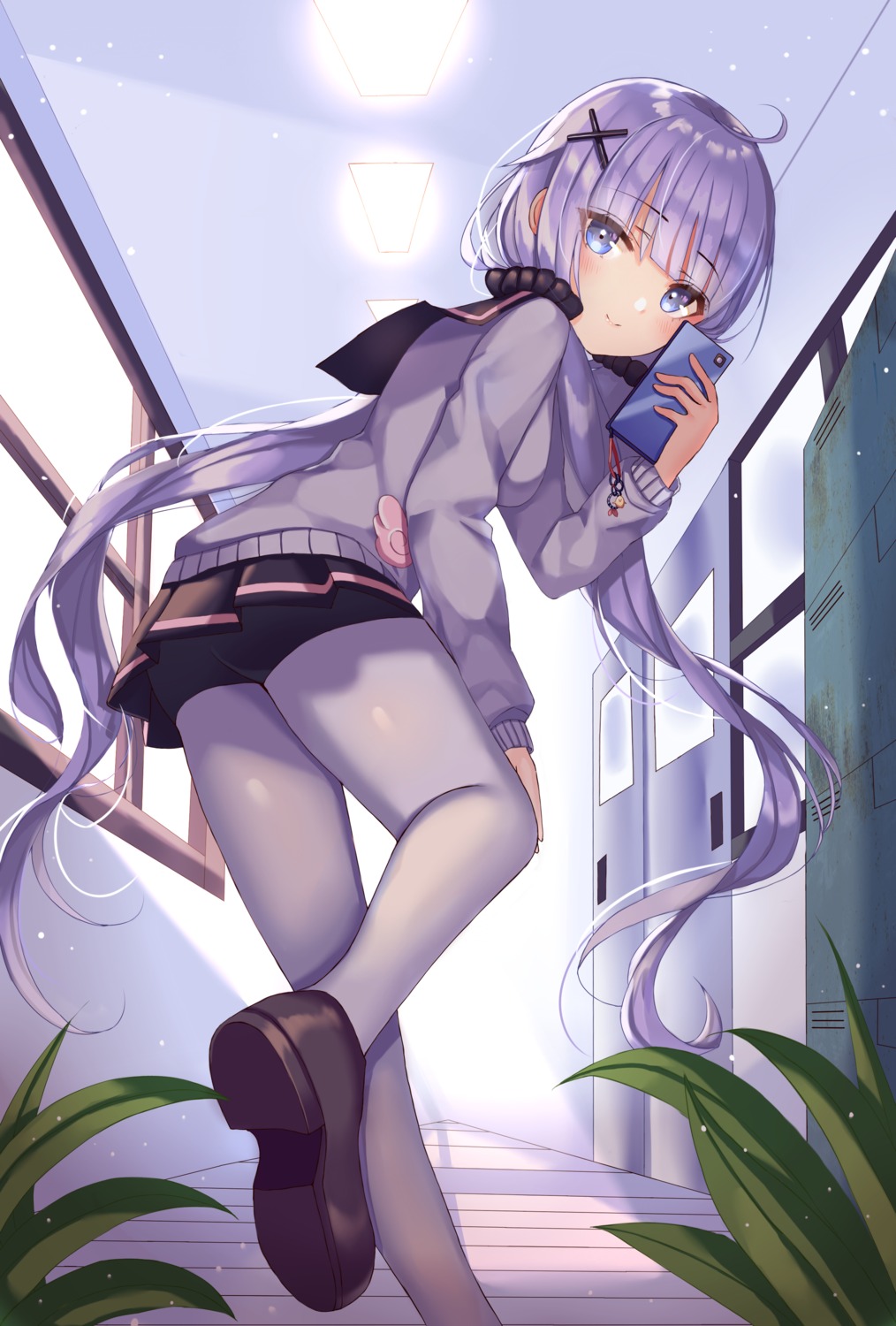 azur_lane, pantyhose, seifuku, shaffelli, sweater, unicorn_(azur_lane)