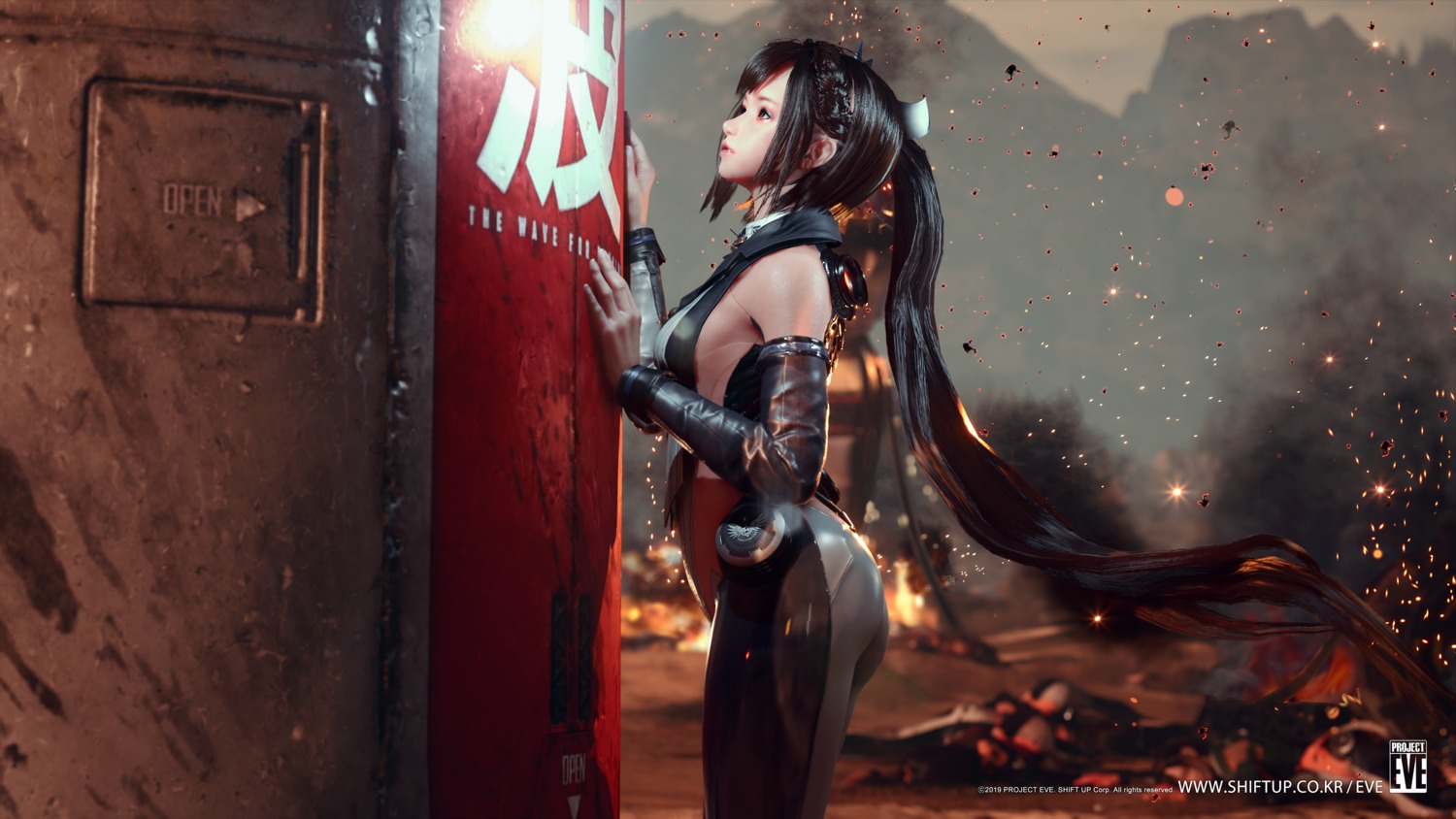 ass, cg, eve_(stellar_blade), mecha_musume, shift_up, stellar_blade, wallpaper