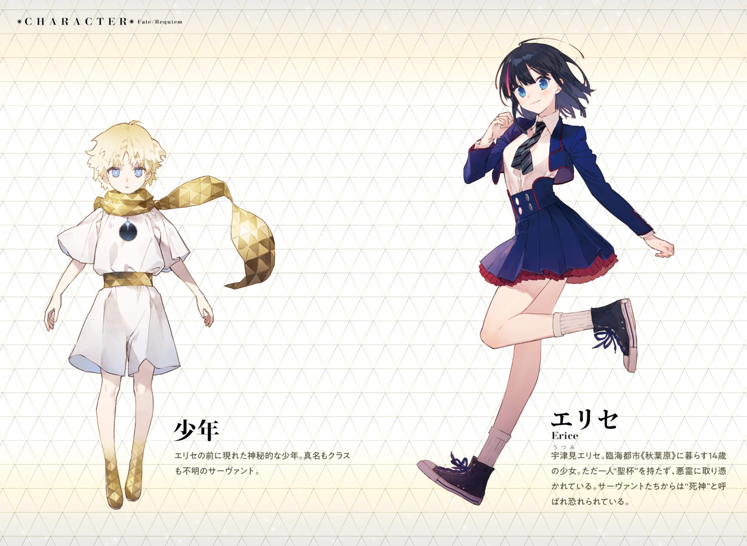 fate/requiem, noco, seifuku, utsumi_erice, voyager_(fate)
