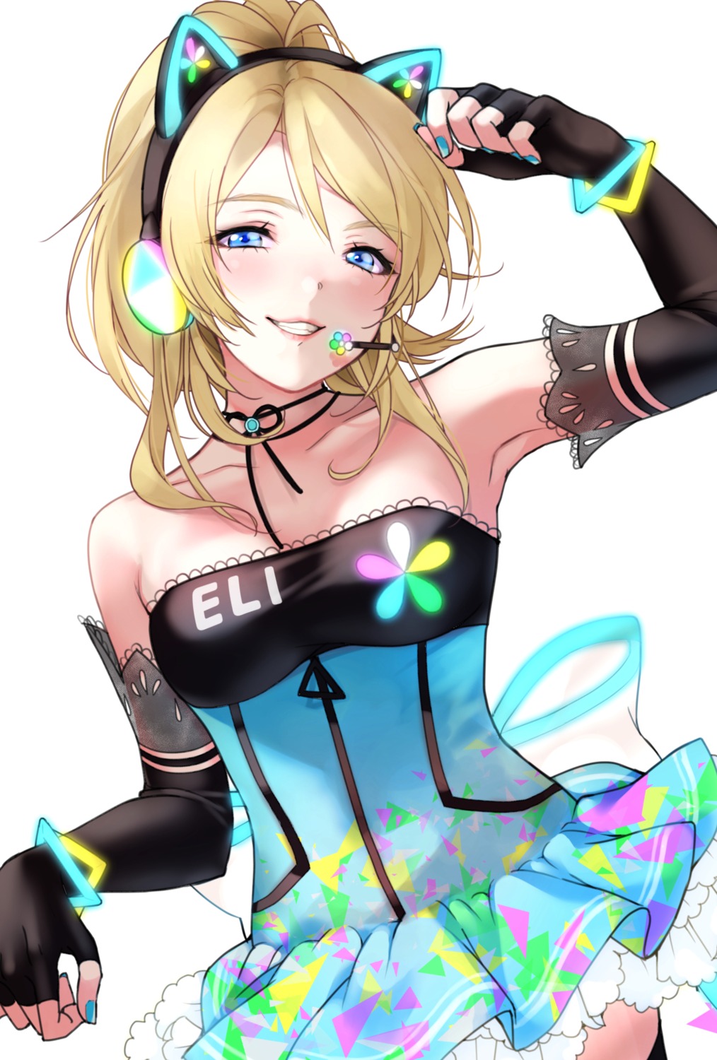 ayase_eli, headphones, kate_iwana, love_live!, love_live!_(series)