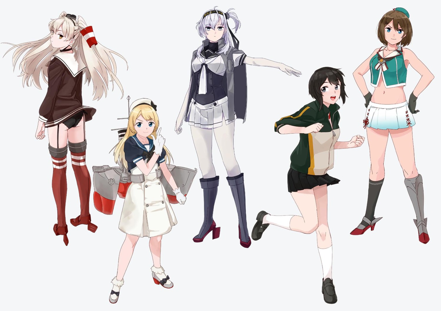 amatsukaze_(kancolle), ass, hayasui_(kancolle), heels, jervis_(kancolle), kantai_collection, maya_(kancolle), ojipon