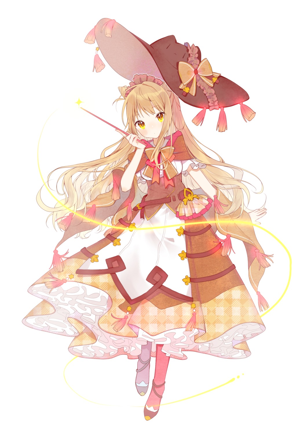 dress, kakami_(pixiv7616827), thighhighs, weapon, witch