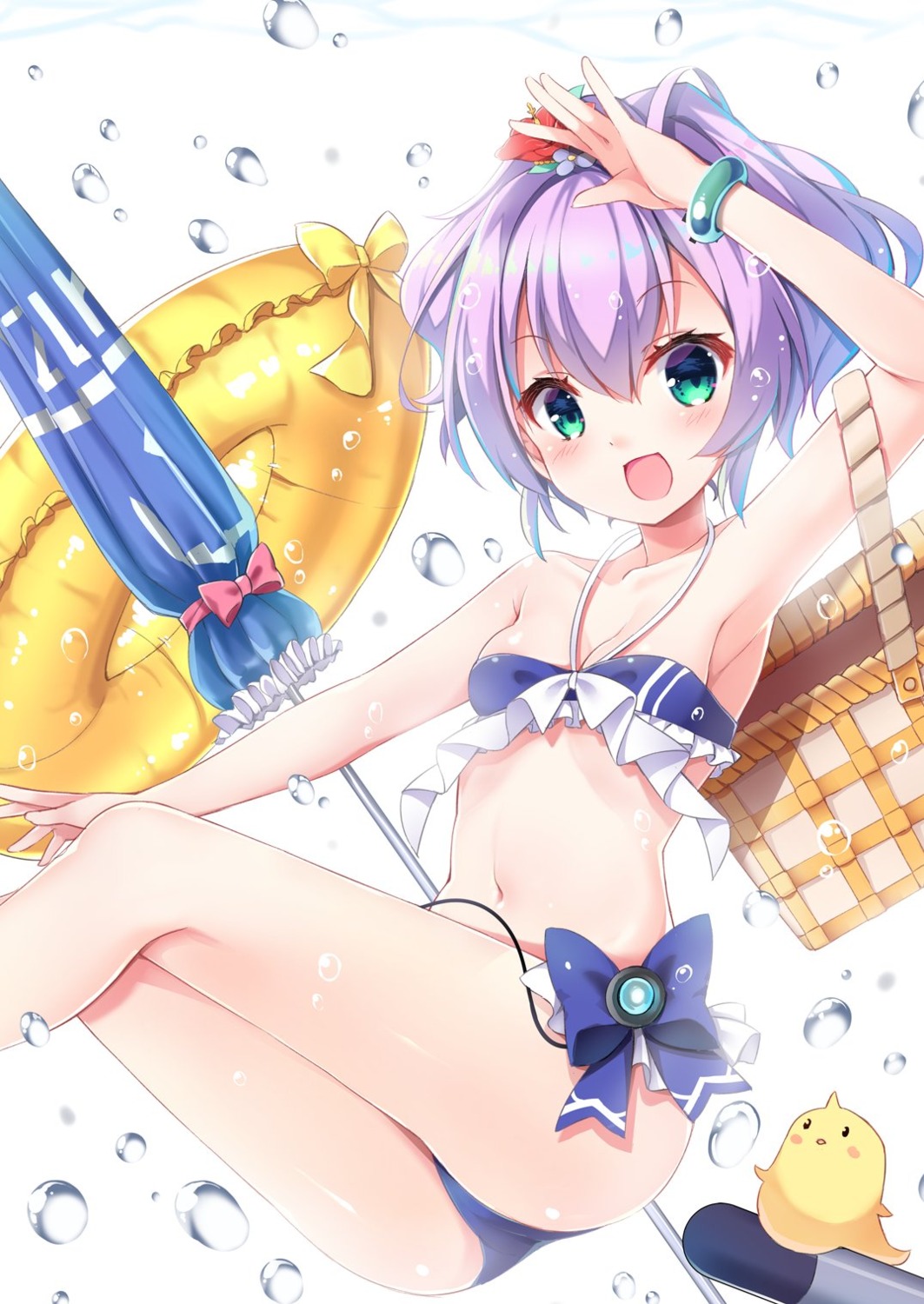 ass, azur_lane, bikini, cleavage, javelin_(azur_lane), karaage3, manjuu_(azur_lane), swimsuits