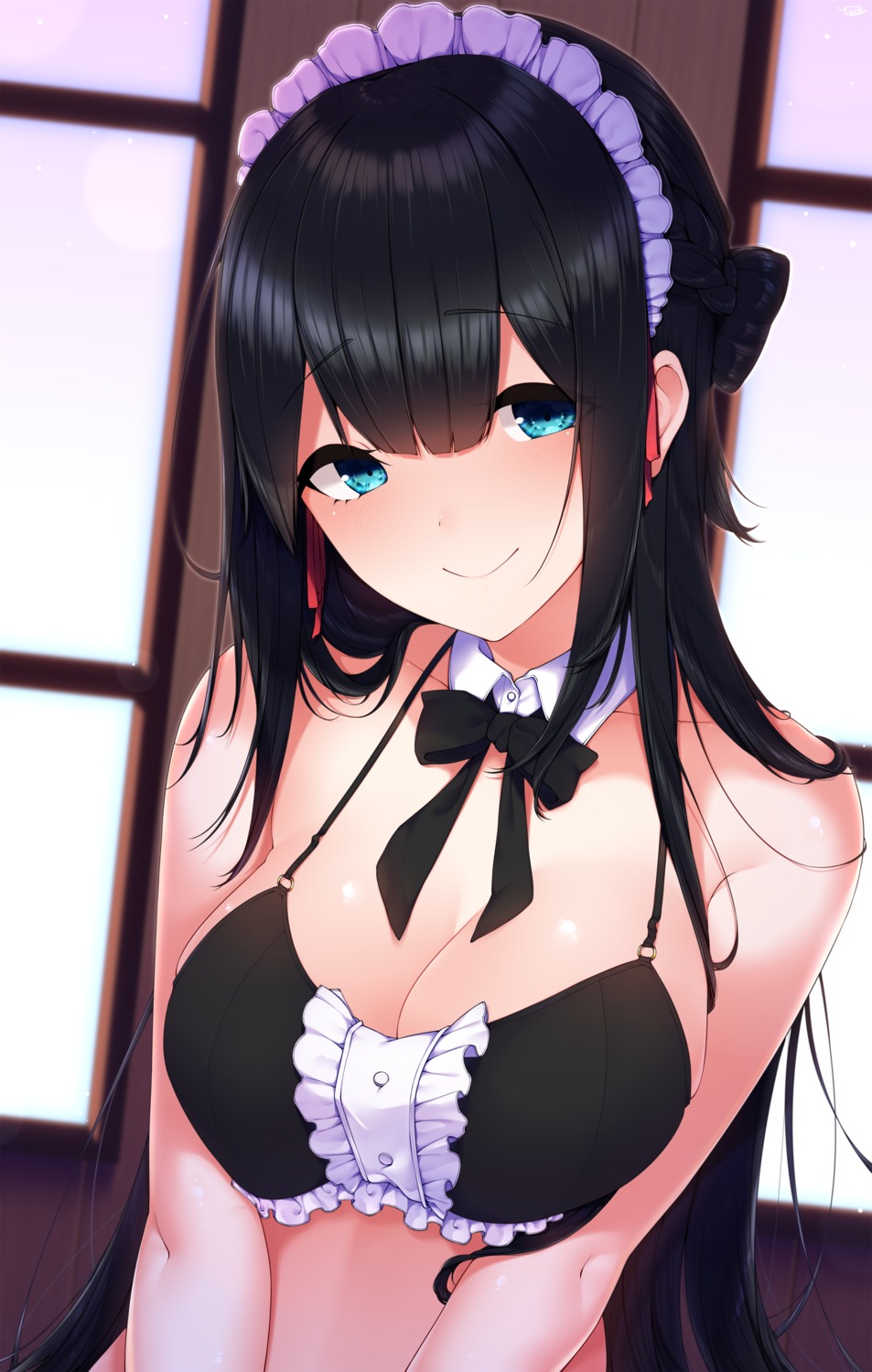 bra, cleavage, maid, yukichi_(sukiyaki39)