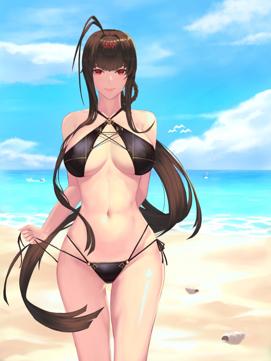 bikini, dsr-50_(girls_frontline), girls_frontline, swimsuits, un_lim, undressing