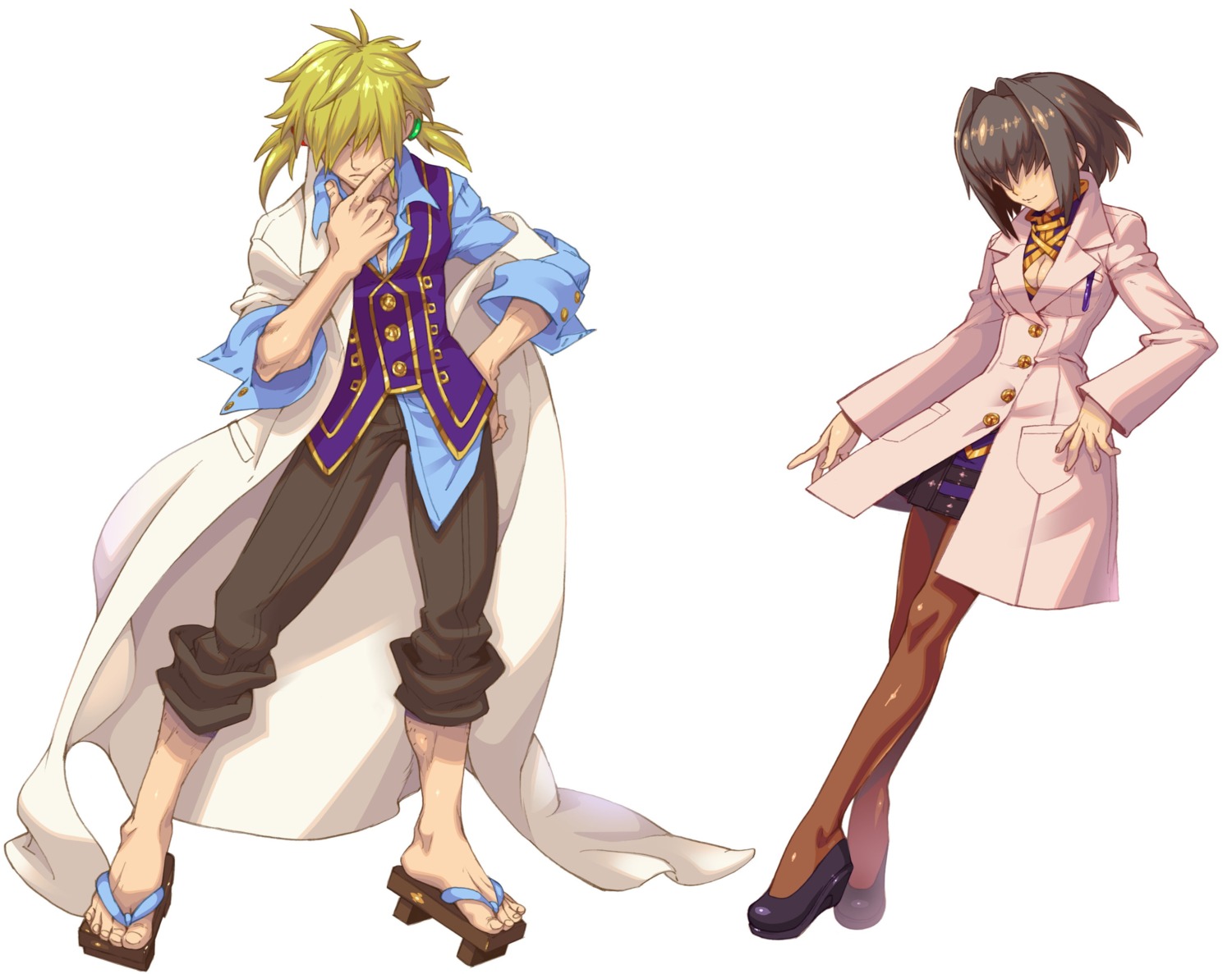 cleavage, emulator, fujimoto_hideaki, pantyhose, thighhighs, wild_arms, wild_arms_xf