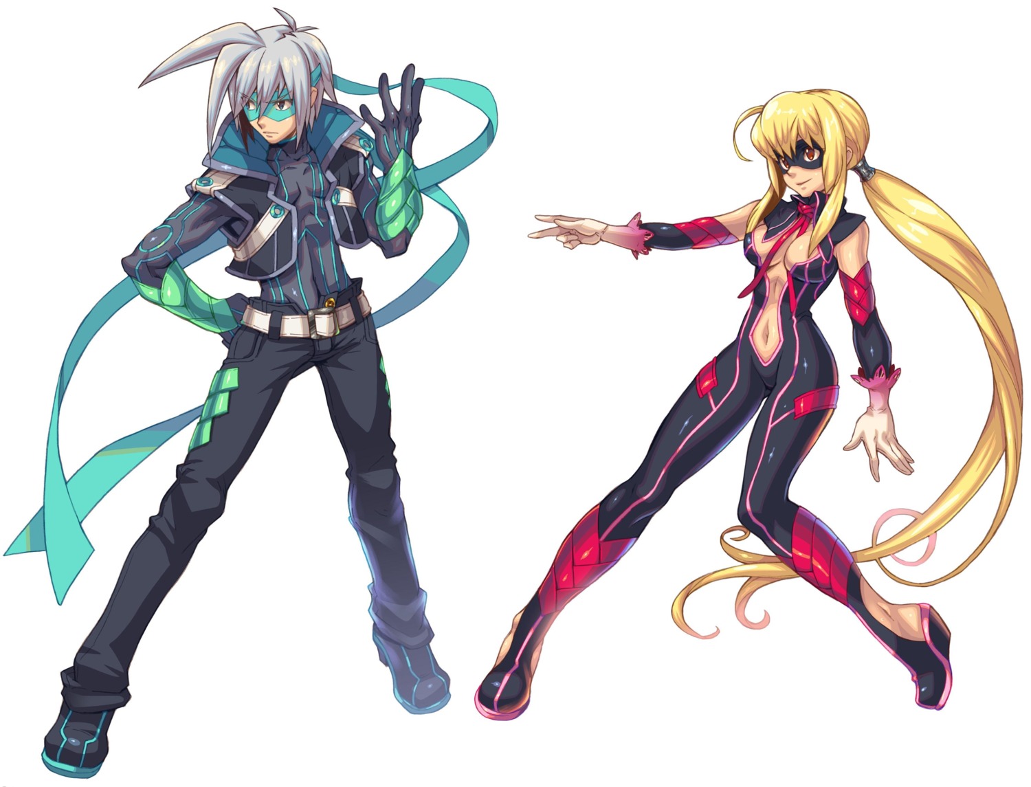 bodysuit, cleavage, fujimoto_hideaki, night_raider, wild_arms, wild_arms_xf