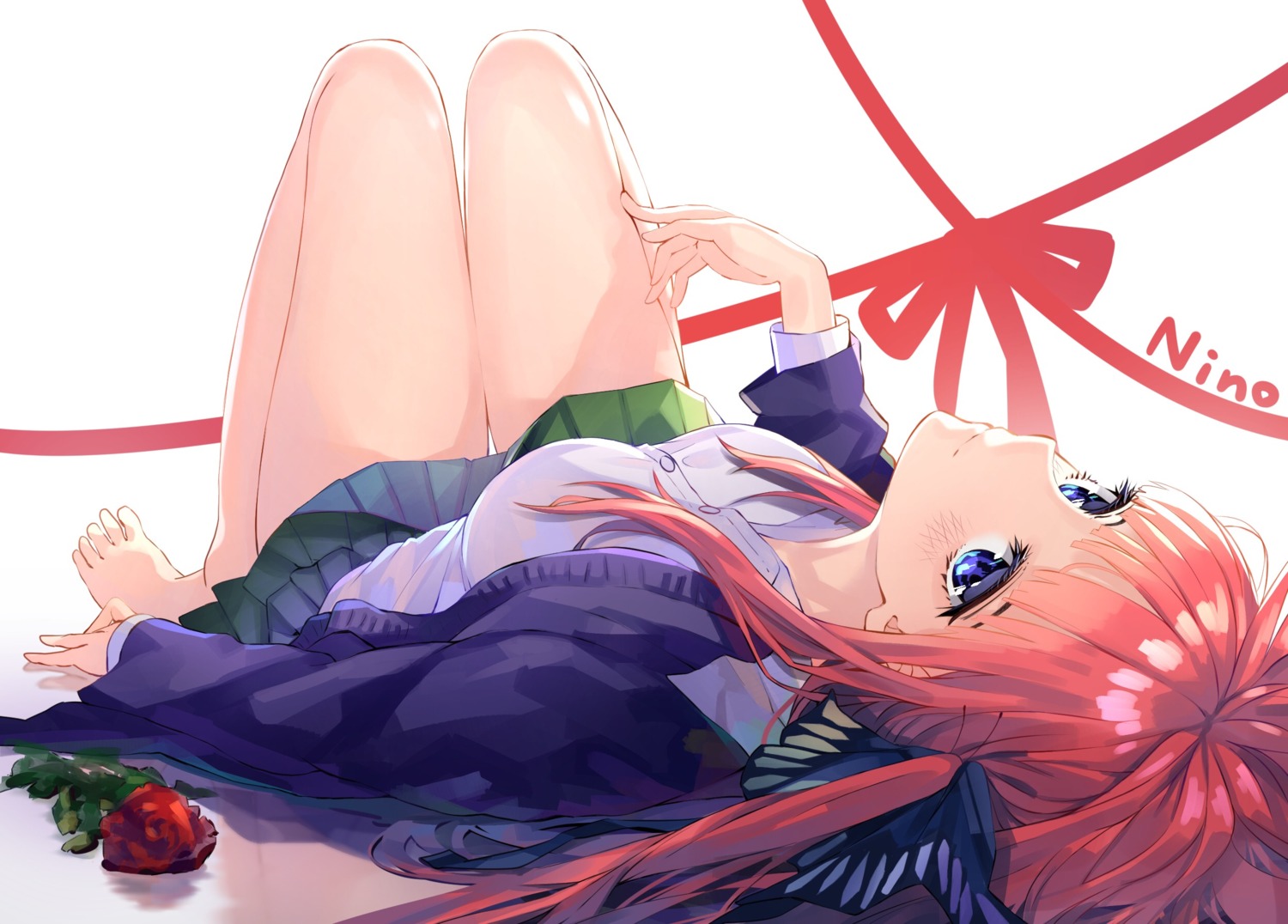 5-toubun_no_hanayome, nakano_nino, seifuku, sweater, to_gemichi