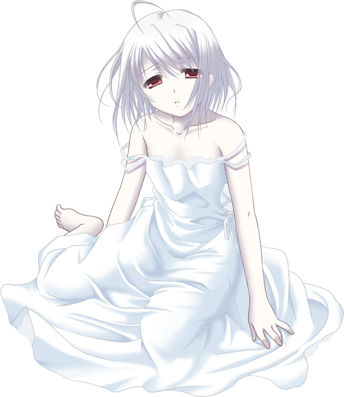 dress, rino, shouna_mitsuishi, white_clarity, white_clarity_(circle)