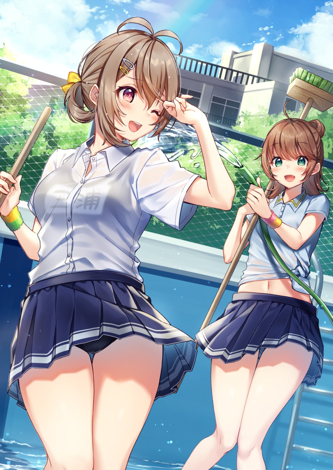 moyui_(myi_005), school_swimsuit, see_through, seifuku, swimsuits, wet_clothes
