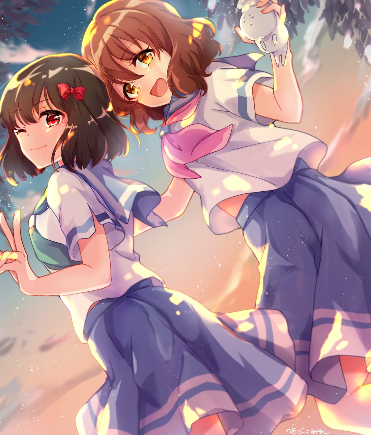 abicomiyushi, gekijouban_hibike!_euphonium, hibike!_euphonium, hisaishi_kanade, oumae_kumiko, seifuku