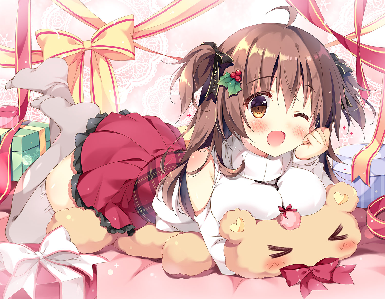 cocoa_(pan), pan, pan_no_mimi, sweater, thighhighs