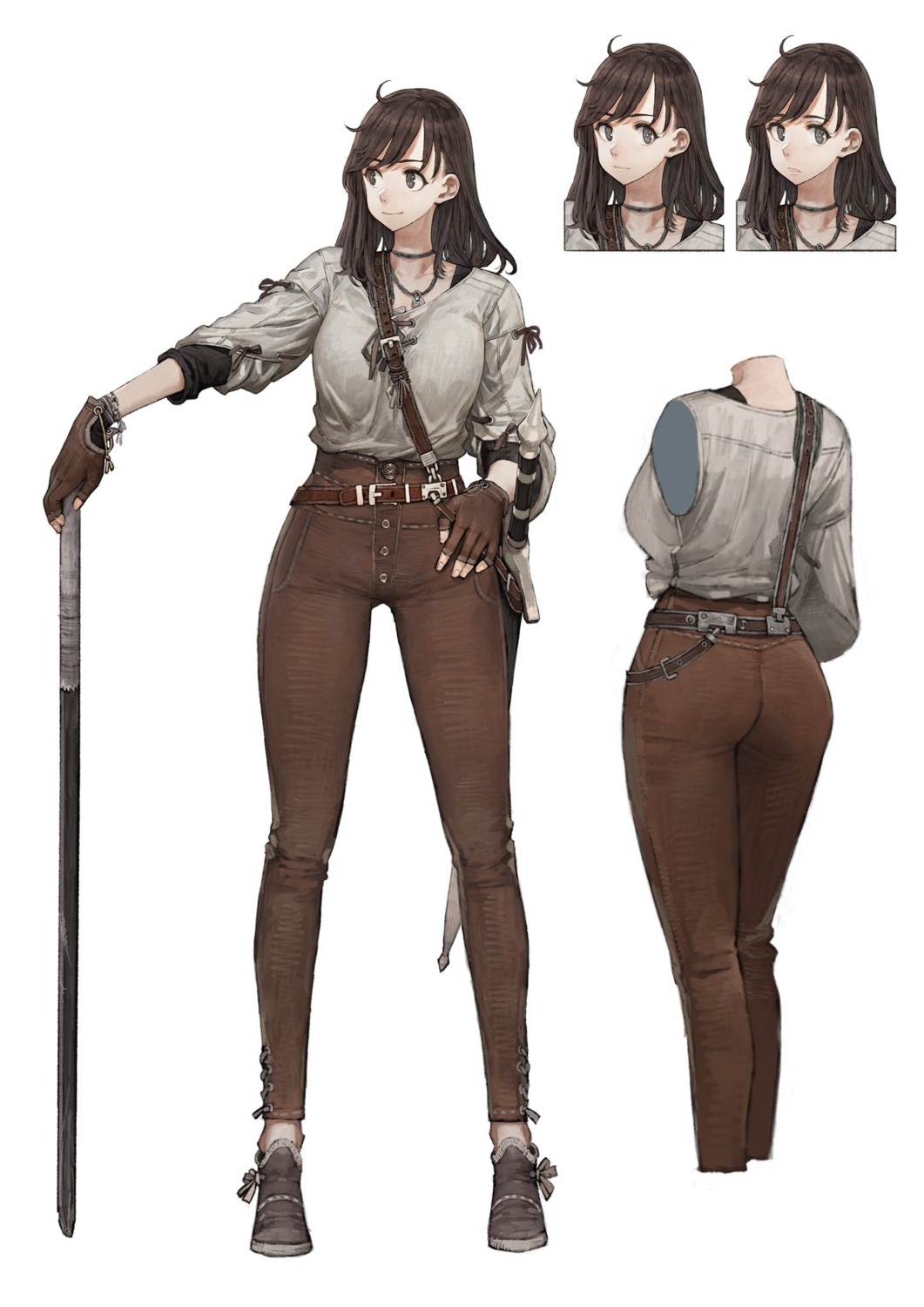 ass, character_design, expression, jun_(seojh1029), sword