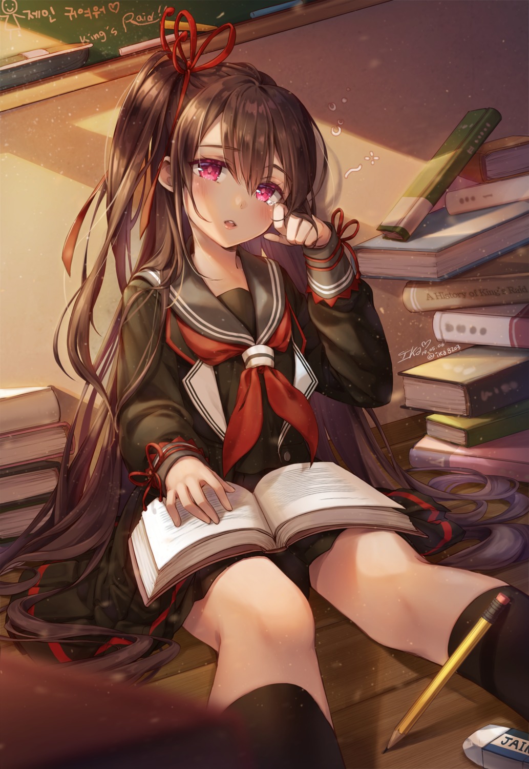 ika_(4801055), jane_(king's_raid), king's_raid, seifuku
