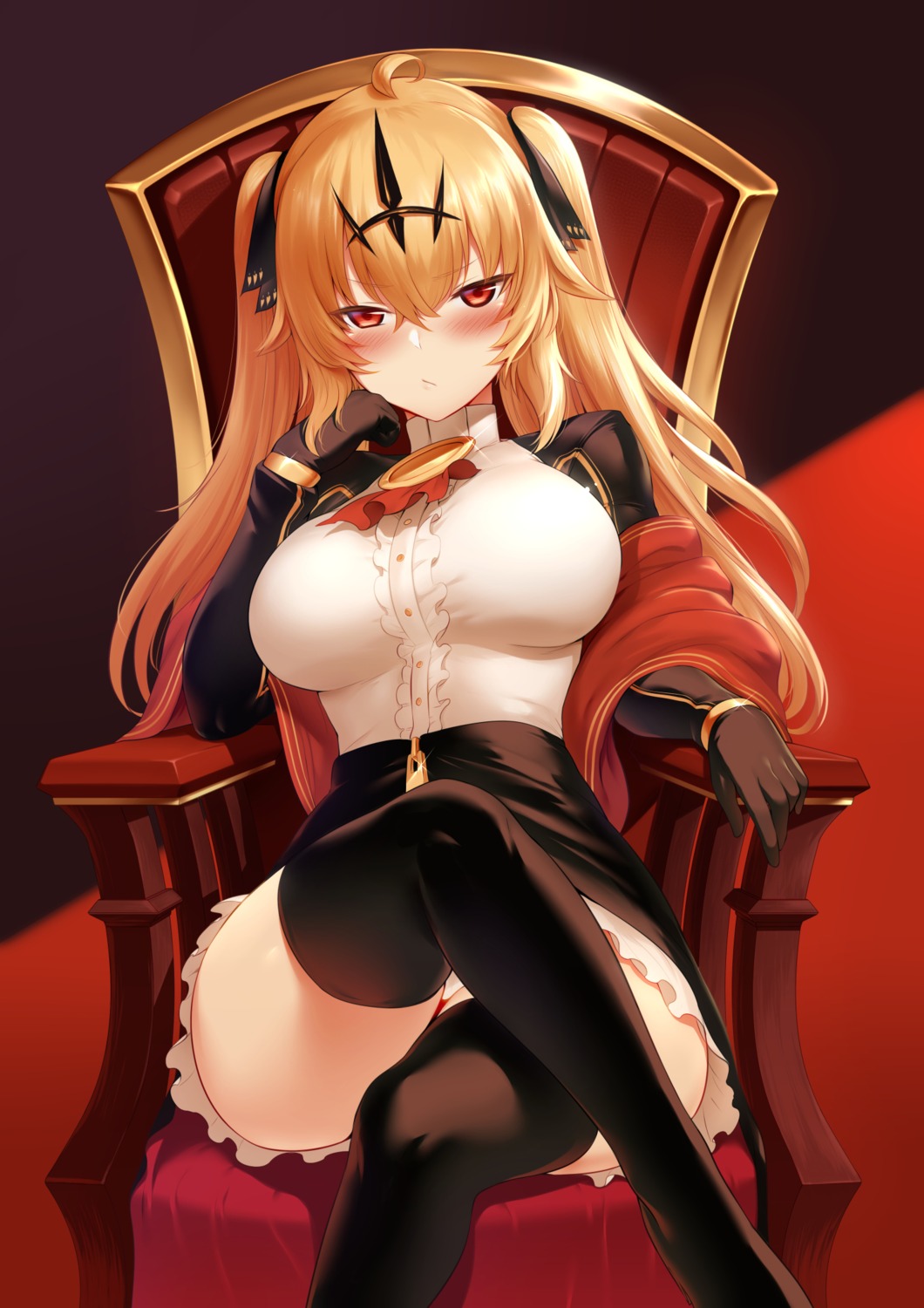 black_rock_shooter, chariot, m-da_s-tarou, thighhighs