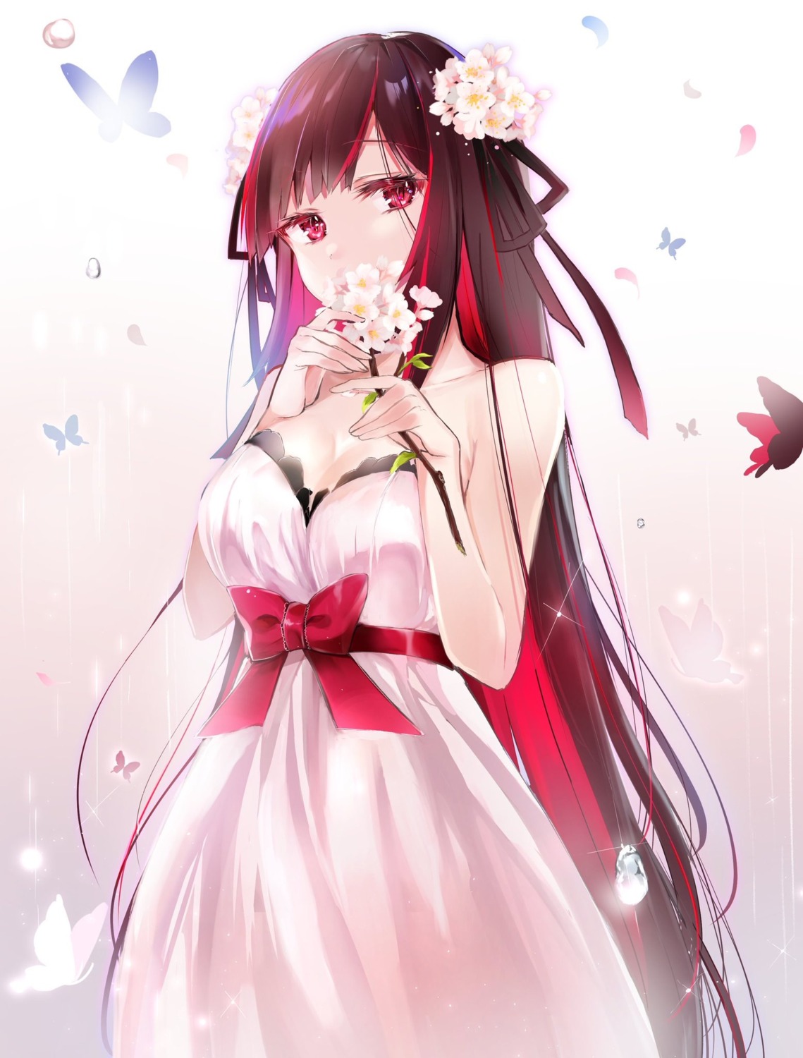 breast_hold, cleavage, dress, felnemo