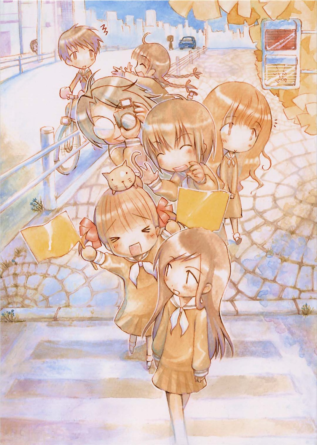 chibi, hasekura_rei, hibiki_reine, maria-sama_ga_miteru, neko, ogasawara_sachiko, satou_sei, seifuku