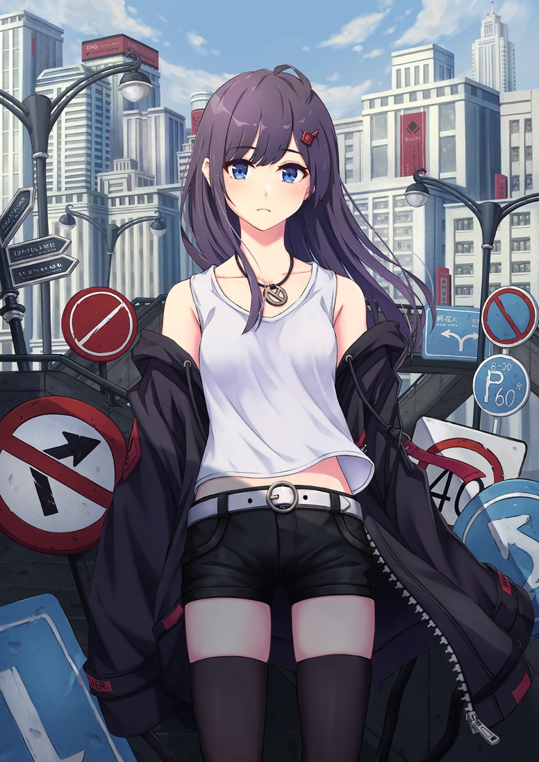 hoodier, thighhighs