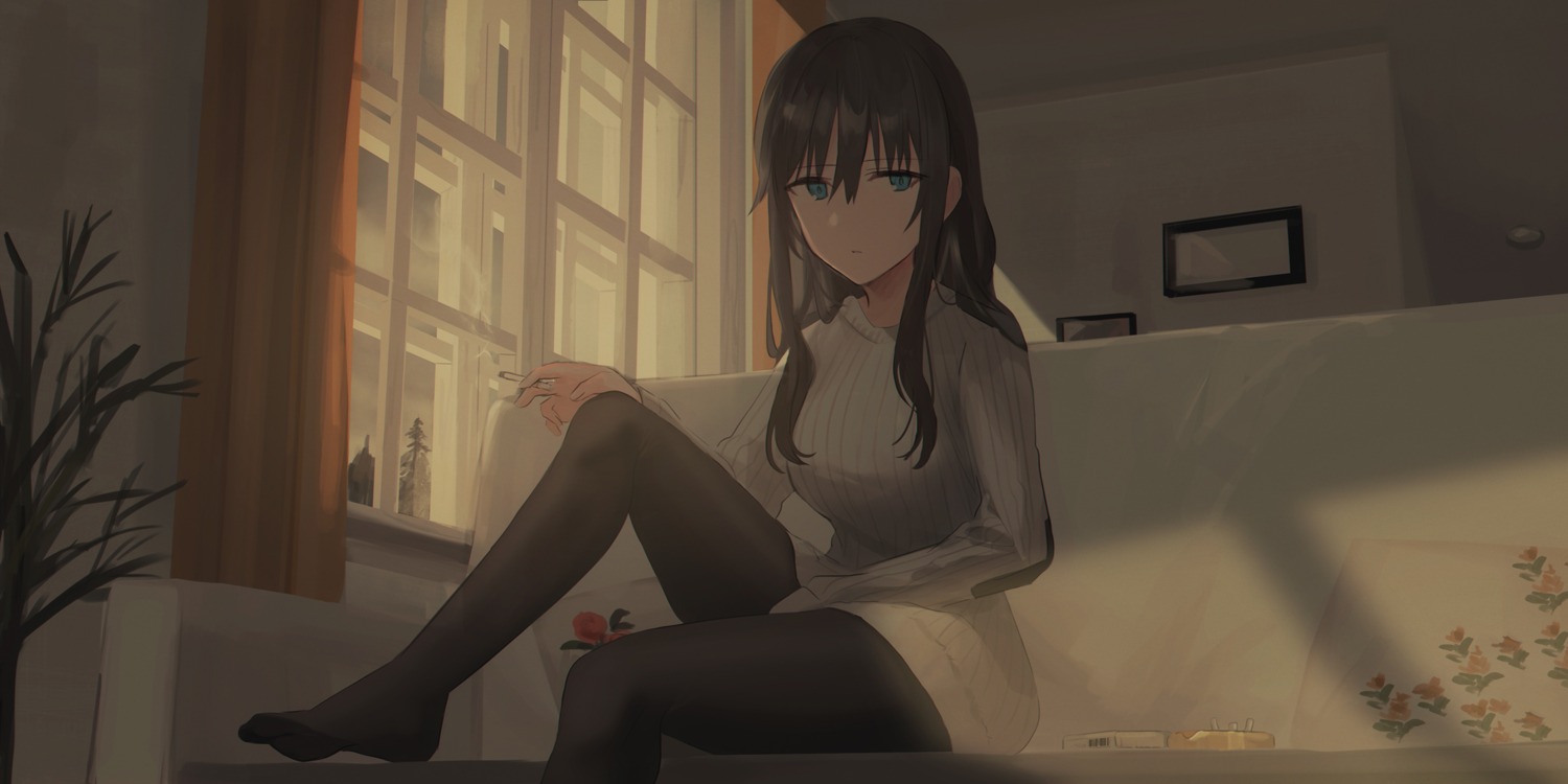 chihuri, dress, elizabeth_f_beurling, feet, pantyhose, strike_witches, sweater