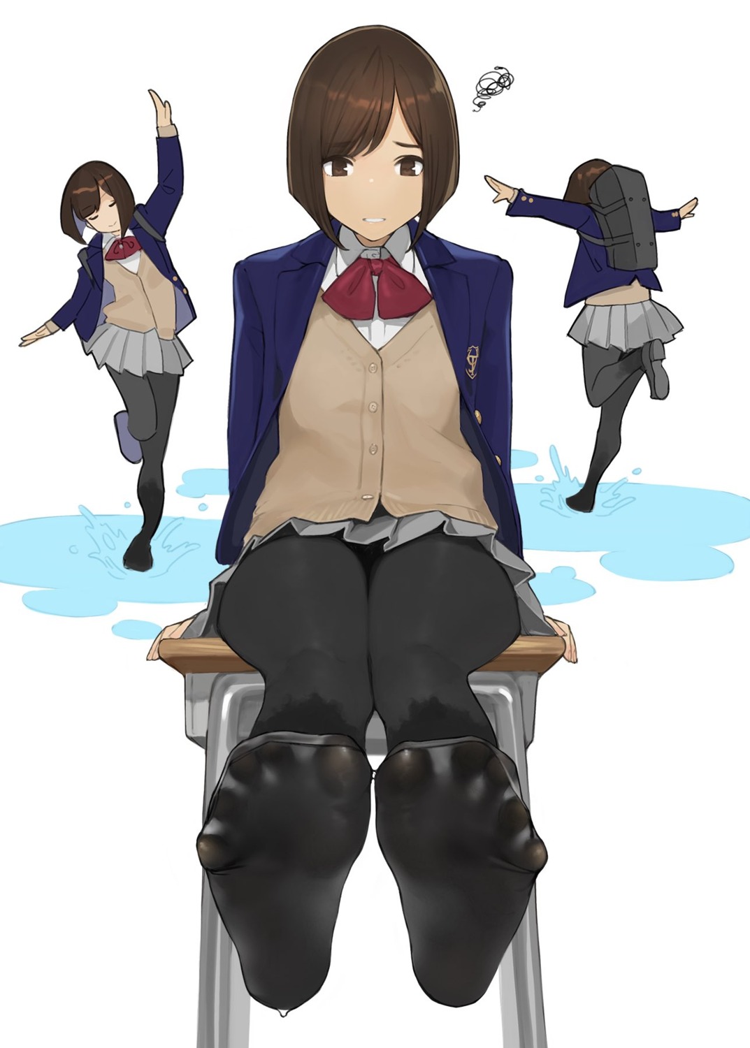 feet, miru_tights, moegi_homi, pantyhose, seifuku, sweater, yom