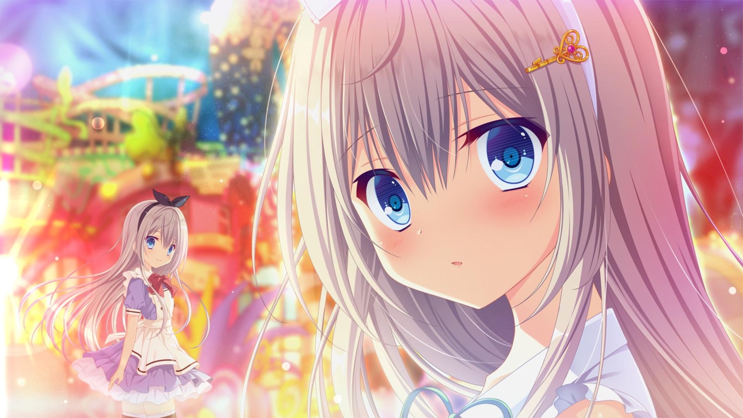 arisu_(da_capo_iv), circus, da_capo_(series), da_capo_iv, dress, sagisawa_arisu, tanihara_natsuki, thighhighs