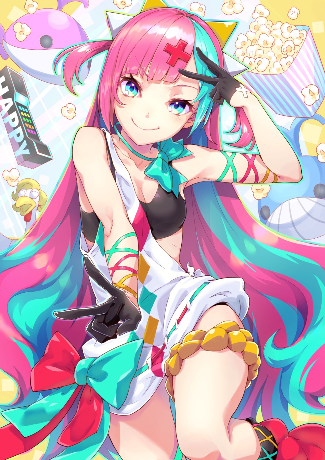 cleavage, garter, overlay_(0verray), pinky_pop_hepburn, the_moon_studio
