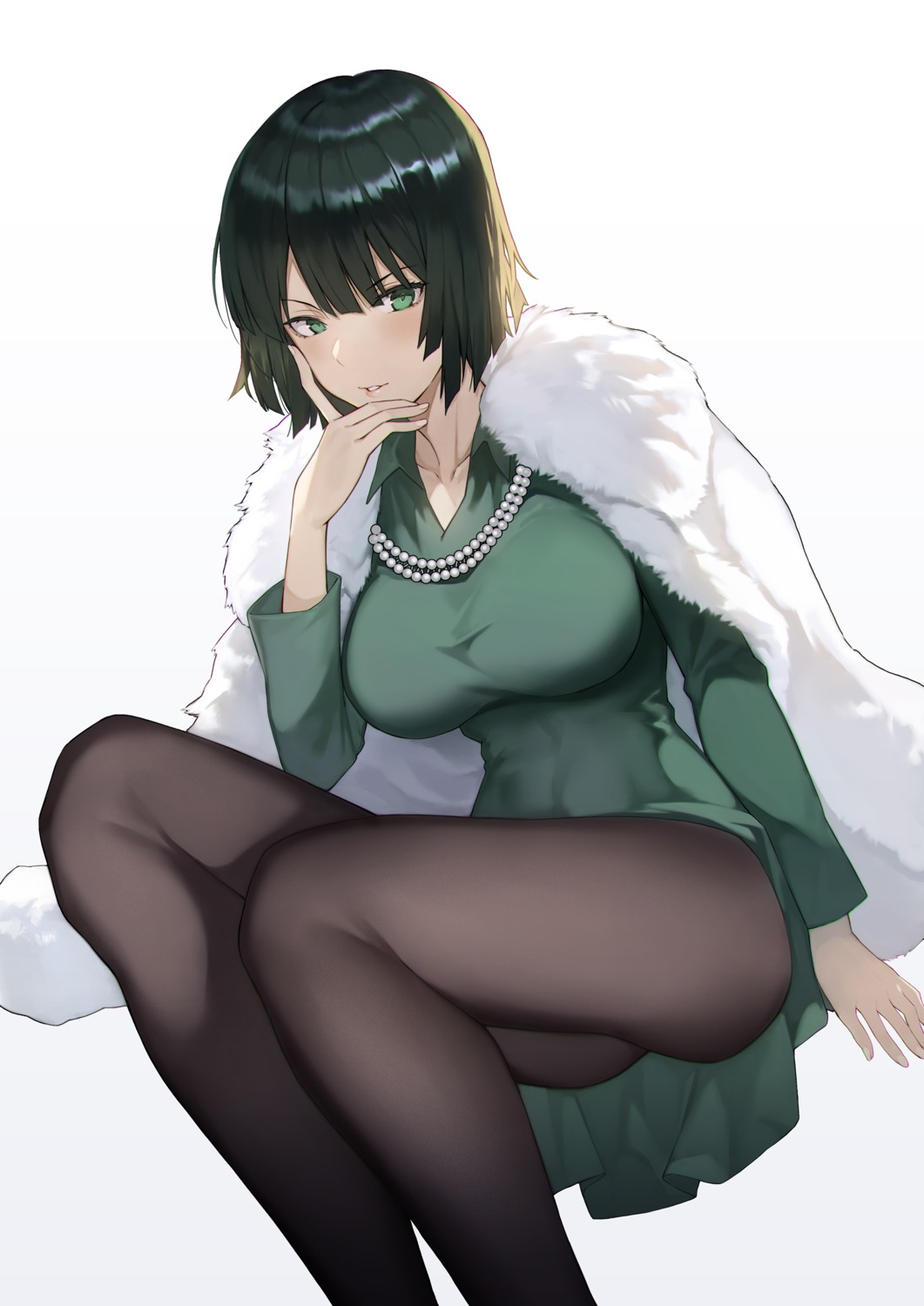 dress, fubuki_(one_punch_man), one_punch_man, pantyhose, skirt_lift, yykuaixian