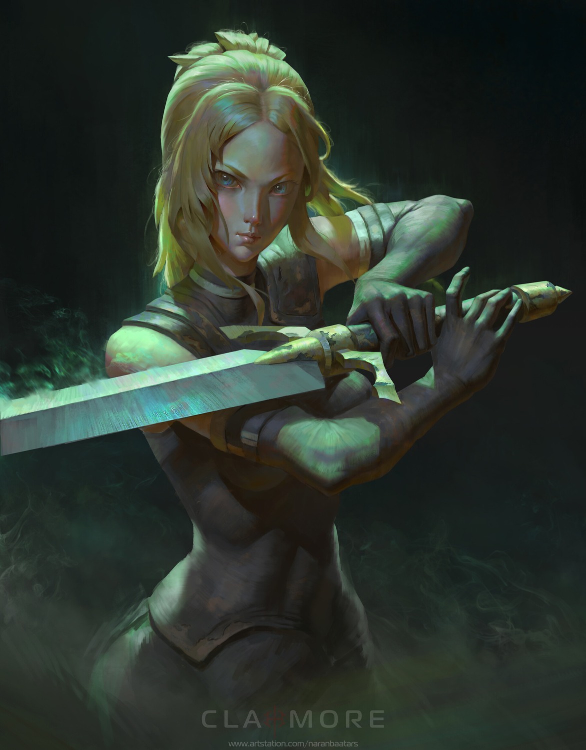 armor, bodysuit, claymore, miria, sword, tagme
