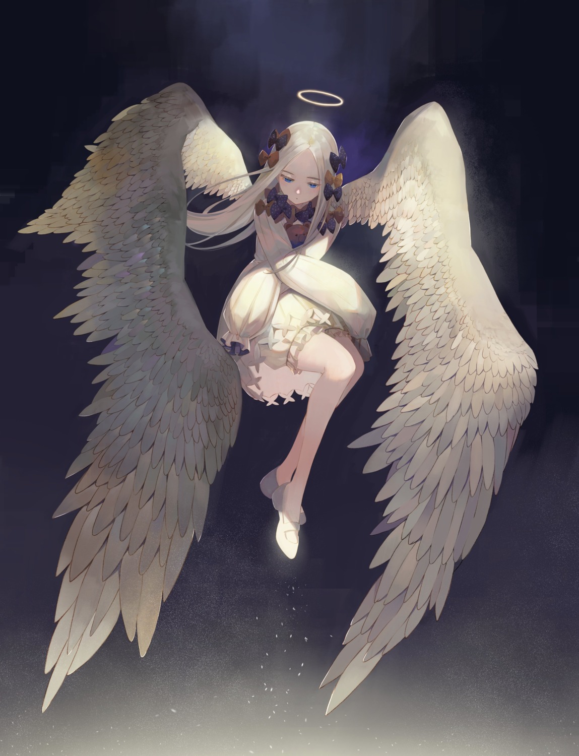 abigail_williams_(fate), angel, bloomers, dress, fate/grand_order, ugusu24, wings