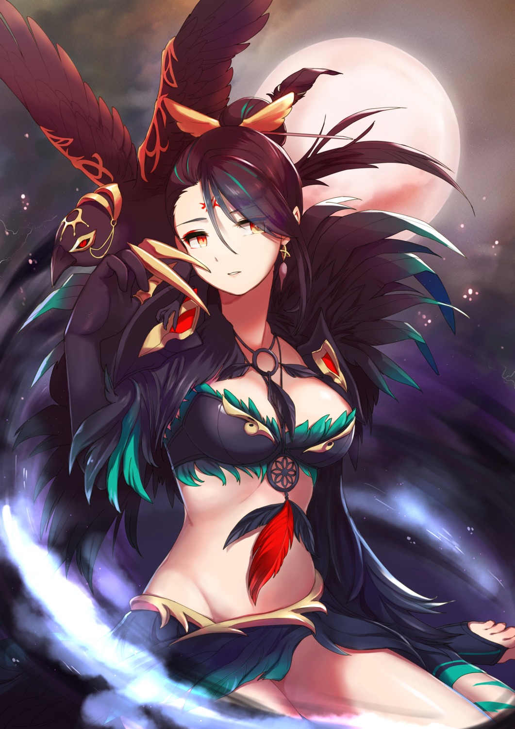 bikini_armor, cleavage, king's_raid, maria_(king's_raid), sahara1127, tattoo