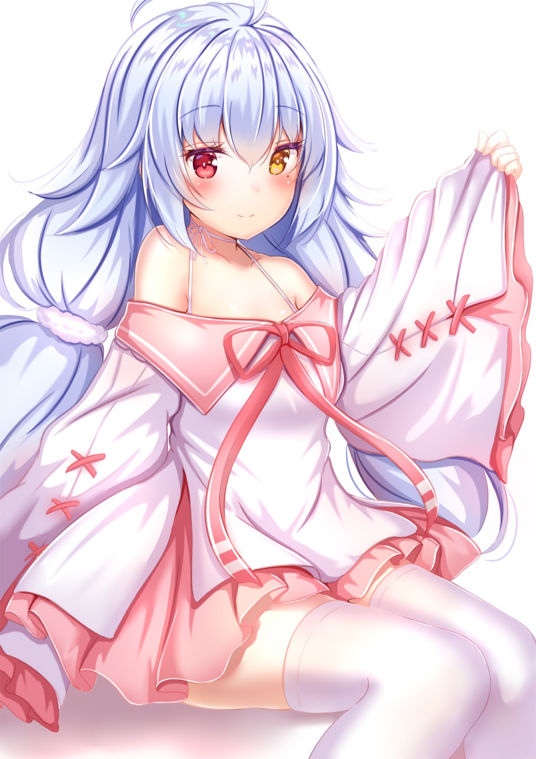 azur_lane, heterochromia, nicholas_(azur_lane), thighhighs, yuano