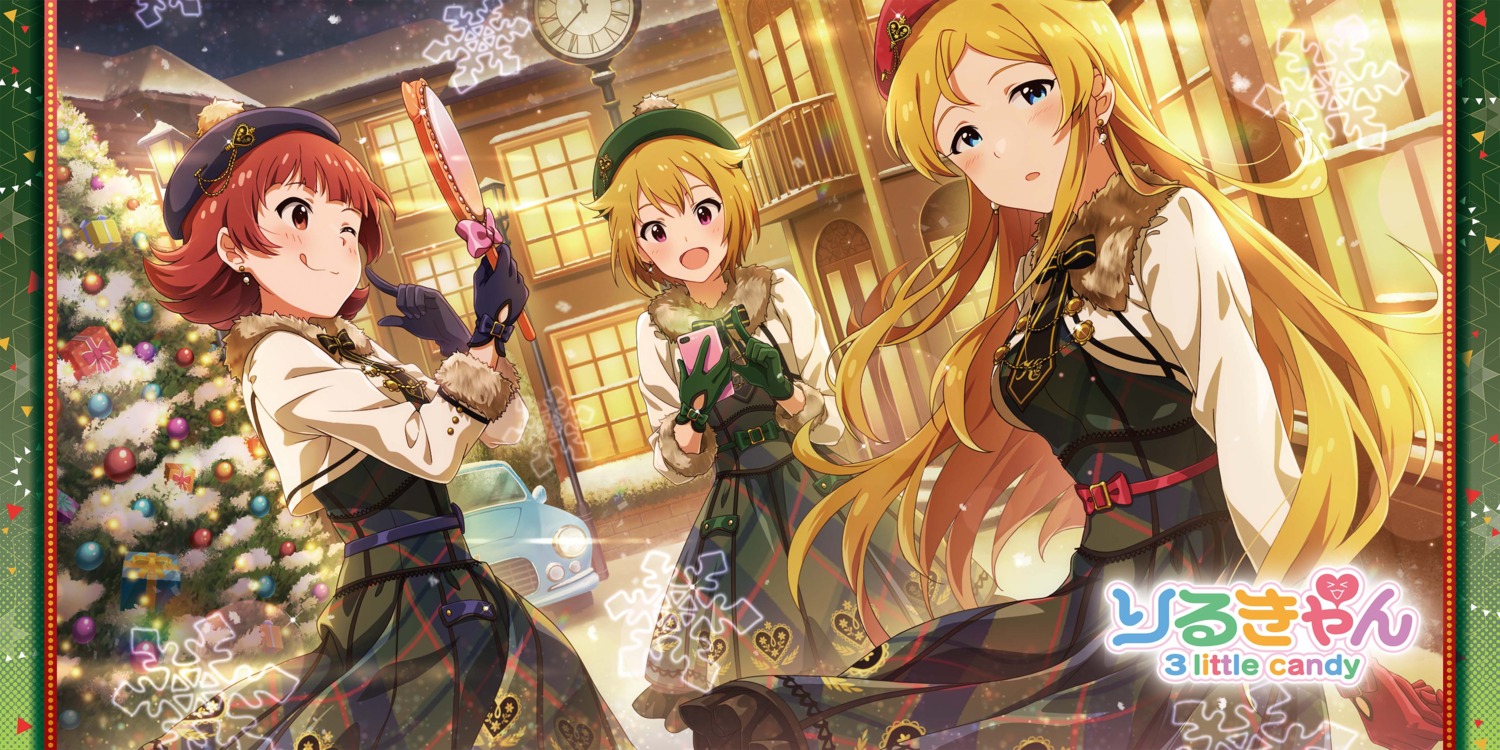 christmas, ibuki_tsubasa, nonohara_akane, seifuku, shinomiya_karen, tagme, the_idolm@ster, the_idolm@ster_million_live!