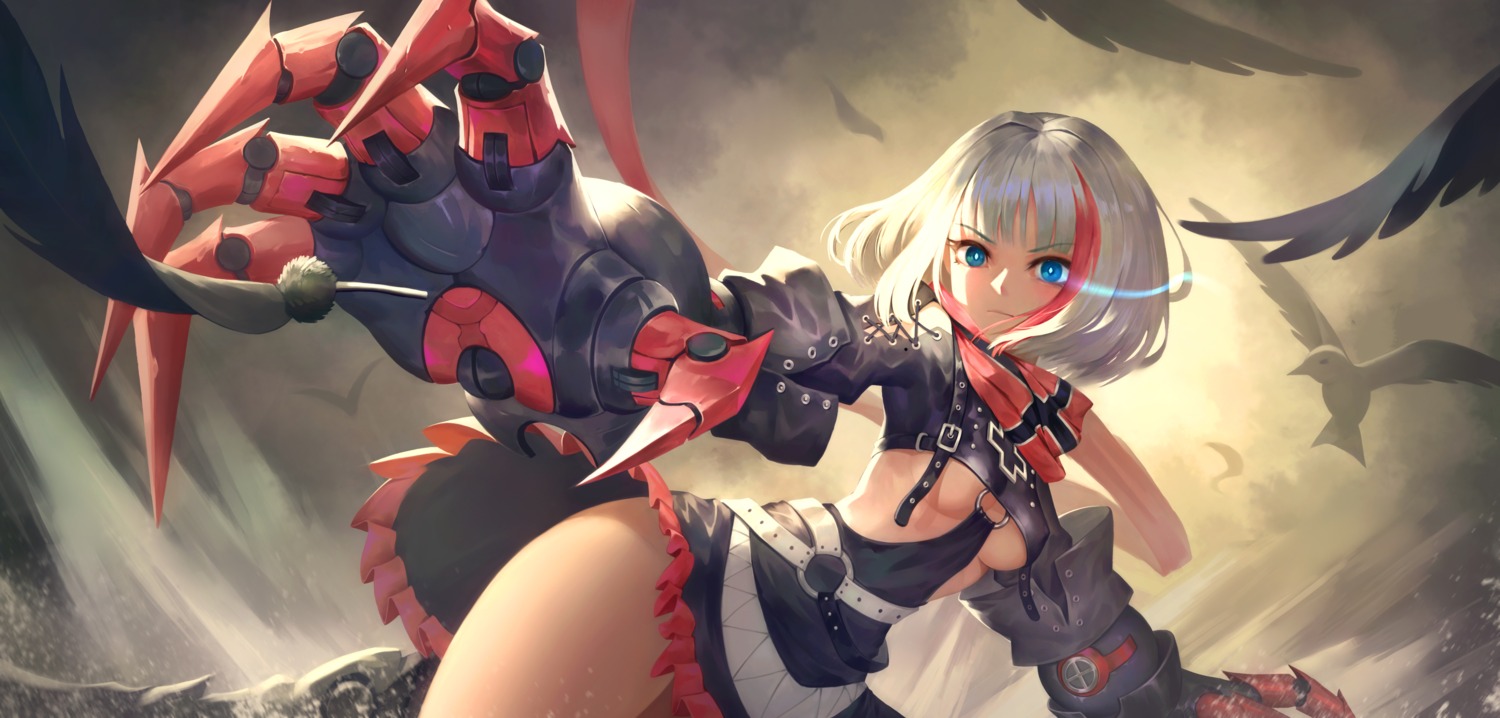 admiral_graf_spee_(azur_lane), azur_lane, erect_nipples, no_bra, skirt_lift, underboob, weapon, xiaoxiao_nanjue_buyaokeng