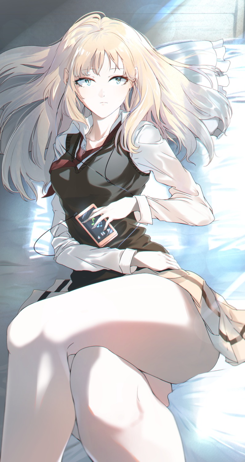 katou_asuka, magata_ryou, seifuku, skirt_lift, sweater, watashi_ga_motenai_no_wa_dou_kangaetemo_omaera_ga_warui!