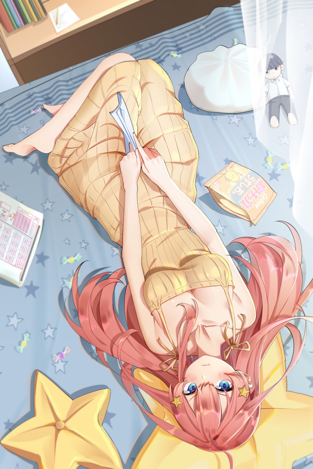 5-toubun_no_hanayome, cleavage, dress, kongbai, nakano_itsuki, summer_dress